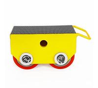 MINRS 2.5T - Carretes blindados (2,5T, suspensión de transporte, ruedas de transporte, carrete industrial), color amarillo