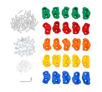 MINRS 25 tiradores de escalada, piedras de escalada para niños, para exteriores, multicolor, asas de escalada para niños, 100 kg, pared de escalada para interior con tornillos de fijación para torre