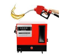 MINRS Bomba diesel 220 V 550 W Bomba de aceite calefactor 20-60L/min Bomba autocebante, con pistola de gasolina automática, manguera de salida de 4 m, contador, filtro, tres velocidades, adecuado para