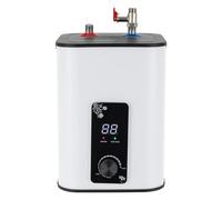 MINRS Calentador de agua caliente de 8 litros, para debajo de la mesa, 1500 W, pequeño depósito de agua caliente resistente a la presión con función de termostop, caldera bajo el escritorio, 0 - 65 ℃,
