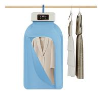 MINRS Secadora eléctrica plegable de aire caliente de 600 W con mando a distancia, temporizador de 20 - 600 min, esterilización UV, 3 niveles de secado, apagado automático, secadora pequeña para