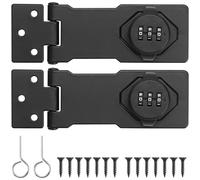 MINSHUXI 2 Piezas Cerradura de Combinación 3 Dígitos Cerradura de Seguridad 4.5 Pulgadas Cerradura de Armario para Taquillas Equipaje Baño Armarios Puerta de Gabinete