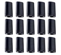 Minsily 20 recipientes de Desodorante ovalados de plástico vacíos de 15 ml, Tubos de bálsamo Labial, recipientes de Desodorante de 0.5 onzas, para Bricolaje, bálsamo Labial casero chapstick (Negro)