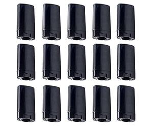 Minsily 20 recipientes de Desodorante ovalados de plástico vacíos de 15 ml, Tubos de bálsamo Labial, recipientes de Desodorante de 0.5 onzas, para Bricolaje, bálsamo Labial casero chapstick (Negro)
