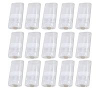 Minsily 20 recipientes de desodorante ovalados de plástico vacíos de 15ml tubos de bálsamo labial tubos de lápiz labial de 0.5 onzas recipientes de desodorante ovalados para bricolaje crayón Chapstick