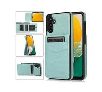 (Mint Green)Business Style Pu Leather Case For Samsung A20s With Card Holder, Wallet Function, Stnad Function, Fall Protection
