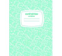Mint Green School Composition Notebook: 8.5 x 11 College Ruled Book with 120 Pages for Teachers, Lesson Planning, and Daily Organization