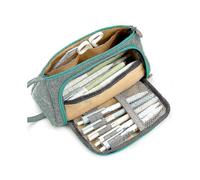 (Mint Green) Students Pencil Case Boys Girls School Stationery Bag Large Capacity Pen Pouch