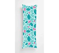Mint Leaves Body Pillow Case Cover 40x120cm, Long Backrest Cushion Pillow Protector with Zipper, Decorative Bedding Pillowcase, Soft Body Pillow Cover for Couch Bedroom Summer