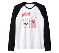 Mint to Be Dentista Asistentes Dentales Camiseta Manga Raglan