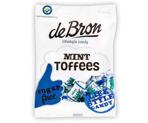 Mint Toffee - Caramelos de menta suaves y sin azúcar, perfectos para un capricho refrescante y sin culpa - Compatible con de Bron - 90 g