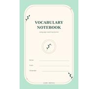 Mint Vocabulary Notebook: Language Learning Journal for Vocabulary Building, Word Practice and Study Notes