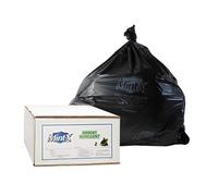 Mint-X Bolsas de basura repelentes de roedores, 1,3 mil, sello plano, 58 pulgadas de alto x 38 pulgadas de largo, negro (paquete de 100)