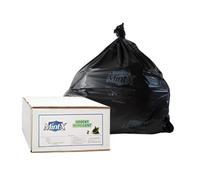 Mint-X - MX4046XHB - Bolsas de basura repelentes de roedores, 1.3 mil, sello plano, 46 pulgadas de alto x 40 pulgadas de largo, color negro (paquete de 100)