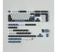 mintcaps Juego completo de 173 teclas color azul ártico y blanco, perfil de cereza, teclas personalizadas para Cherry MX Gateron Kailh, interruptores mecánicos