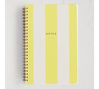 Minted Cuaderno Campania, diario de escritura para notas y diario, cubierta de papel duradera, moderno, colorido y simple, cuaderno de diario encuadernado en espiral con 160 páginas a rayas, 5.5 x 8.5