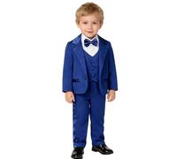 mintgreen Trajes Bebé Niños Boda, Conjunto De Formal Tuxedo Ceremonia Manga Larga Blazer y Pantalón, Azul Tesoro, 2-3 Años, 120