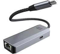 Minthouz USB C,5G Wired Network Adapter,95W PD Aluminum RJ45 LAN Ethernet Plug for Laptop,Thunderbolt 3/4 Ethernet to USB C with 10G Spec Network Adapter for Windows, Mac, Linux