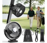 Minthouz Ventilador magnético recargable para carrito de golf