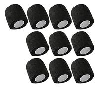 Mintice 10 X Vendaje Autoadhesivo Vendajes Cohesivos Fuerte Elástico Cinta de Primeros Auxilios Color de Negro para Muñeca Tobillo Deporte Los 4.5mx5cm