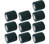 Mintice 10 X Vendajes Autoadhesivos Envoltura Cohesiva Elástico Fuerte Cinta de Primeros Auxilios para Muñeca Tobillo Deporte 4.5mx5cm Verde Oscuro