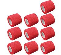 Mintice 10 X Vendajes Autoadhesivos Envoltura Cohesiva Elástico Fuerte Cinta de Primeros Auxilios para Muñeca Tobillo Deporte 4.5mx5cm Rojo