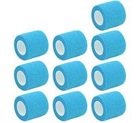 Mintice 10 X Vendajes Autoadhesivos Envoltura Cohesiva Elástico Fuerte Cinta de Primeros Auxilios para Muñeca Tobillo Deporte 4.5mx5cm Azul Claro