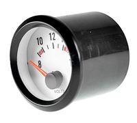 Mintice 2" 52mm Universal Medidor Indicador Puntero de Coche Luz LED Medidor de Voltios Voltaje Calibre Gauge Instrumentos Equipo Motor