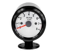 Mintice 2" 52mm Universal Medidor Indicador Puntero de Coche Luz LED Tacómetro Calibre Gauge Instrumentos Equipo Motor