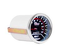 Mintice 2" 52mm Universal Tinte de Humo len Medidor Indicador Puntero de Coche Luz LED Temperatura de los Gases de Escape Calibre Motor Tacho Temperatura Gas Instrumentos