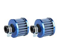 Mintice 2 X 12mm Mini Azul Cono de Motor Filtro de Aire de la Motocicleta de Coche Universal de Admisión de Aire Frío Filtro Aspiración de Turbo Limpio de Ventilación del Vehículo