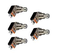 Mintice 5 Piezas Stampfen Guitarra Eléctrica Pedal Efectos Caja Momentáneo Pulsador el Botón True Bypass Stampfen Pedal Interruptor