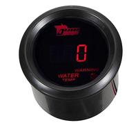 Mintice Indicador de Temperatura de Agua 2" 52mm Medidor Digital de Coche Luz LED Rojo Temp Temperatura de Agua Medidor Motor Equipo Instrumentos