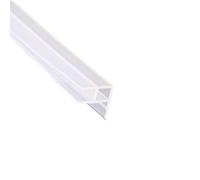 Mintice Junta de Goma Curva para Ventana y Puerta de Ducha de Baño, Sello de Puerta de Vidrio Inferior de 8mm, 198cm, Forma C