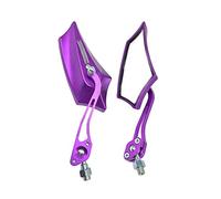 Mintice Púrpura Espejos Retrovisores Motocicleta Moto Bicicleta 8mm 10mm Montaje Espejo Retrovisor Lateral Scooter Manillar 7/8" Ajustable Rotación