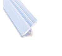 Mintice Tira de Sellado de la Puerta del Baño Sello de Espacio de Ventana de Mampara de Ducha Curvo Plano Caucho Vaso Fondo Clima 8mm 78" Pulgadas Forma de H