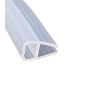 Mintice Tira de Sellado de la Puerta del Baño Sello de Espacio de Ventana de Mampara de Ducha Curvo Plano Caucho Vaso Fondo Clima 10mm 78" Pulgadas Forma de U