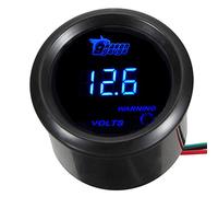 Mintice Universal Indicador de Voltaje 2" 52mm Medidor Digital de Coche Luz LED Azul Voltios Voltaje Medidor Eléctrico Motor Equipo Instrumentos