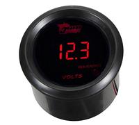 Mintice Universal Indicador de Voltaje 2" 52mm Medidor Digital de Coche Luz LED Rojo Voltios Voltaje Medidor Eléctrico Motor Equipo Instrumentos