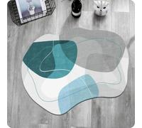 MINTIFNT Alfombra De Forma Creativa Salón Alfombra Irregular Decorativa Sencilla Dormitorio Alfombra Alfombra Grande Antideslizante 120x160cm