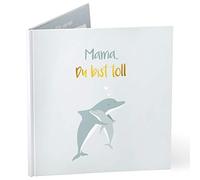 mintkind® Libro de regalo con texto en alemán "Mamá Du bist toll", regalo para mamá, libro de fotos como regalo para el Día de la Madre, cumpleaños, Navidad o como regalo de agradecimiento.