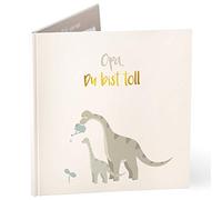 mintkind® Libro de regalo con texto en alemán "Opa du bist toll" para el abuelo I regalo para el abuelo I libro como regalo de cumpleaños, Navidad o como regalo de agradecimiento