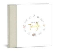 mintkind® Libro de visitas Mi bautismo bosque I para niño y niña | Libro de bautizo, regalo de bautizo, álbum de recuerdos, 72 páginas interiores para felicitaciones, fotos y más | Libro de visitas