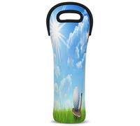 Mintoprints Bolsa de neopreno con temática de club de golf para 1 botella, bolsa de neopreno para botella de vino, soporte para botellas de vino para viajes, picnic, fiesta