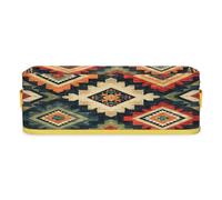Mintoprints Cestas de papel higiénico abstractas coloridas para baño, cesta de papel de almacenamiento de tela para tanque de inodoro, cesta decorativa pequeña geométrica retro con asa para organizar