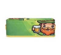Mintoprints Cestas de papel higiénico para el día de San Patricio de dibujos animados para baño, cesta de papel de almacenamiento de tela para la parte superior del tanque del inodoro, cesta