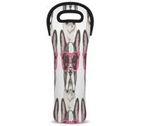 Mintoprints French Bulldogs - Bolsa de neopreno para botella de vino, para viajes, pícnic, fiesta