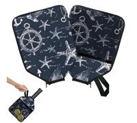 Mintoprints Funda de pala de pickleball con diseño de anclas vintage, funda para raqueta con bolsillo y correa de asa, funda de remo retro náutica con estrella de mar, se adapta a la mayoría de