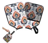 Mintoprints Funda étnica para pala de pickleball, funda para raqueta con bolsillo y correa de asa, funda vintage abstracta para remo, se adapta a la mayoría de raquetas