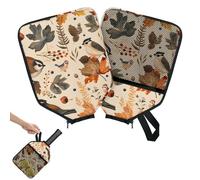 Mintoprints Funda para pala de pickleball con diseño de pájaros, funda para raqueta con bolsillo y correa de asa, funda vintage para remo de otoño para pájaros que se adapta a la mayoría de raquetas